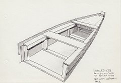 213-Terzo d'Aquileia - barca proveniente dal Palu' dell'Ancora - particolari costruttivi - tav.2